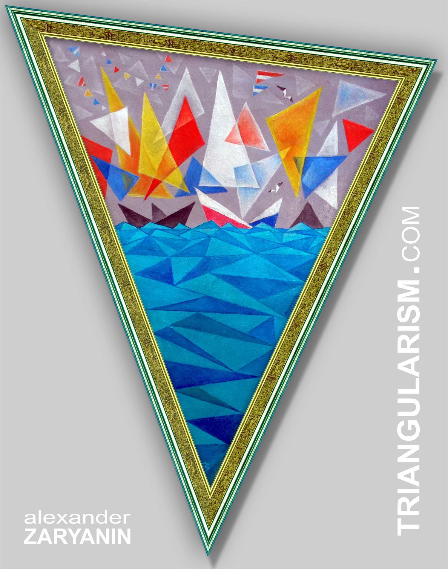 triangular painting: Regatta