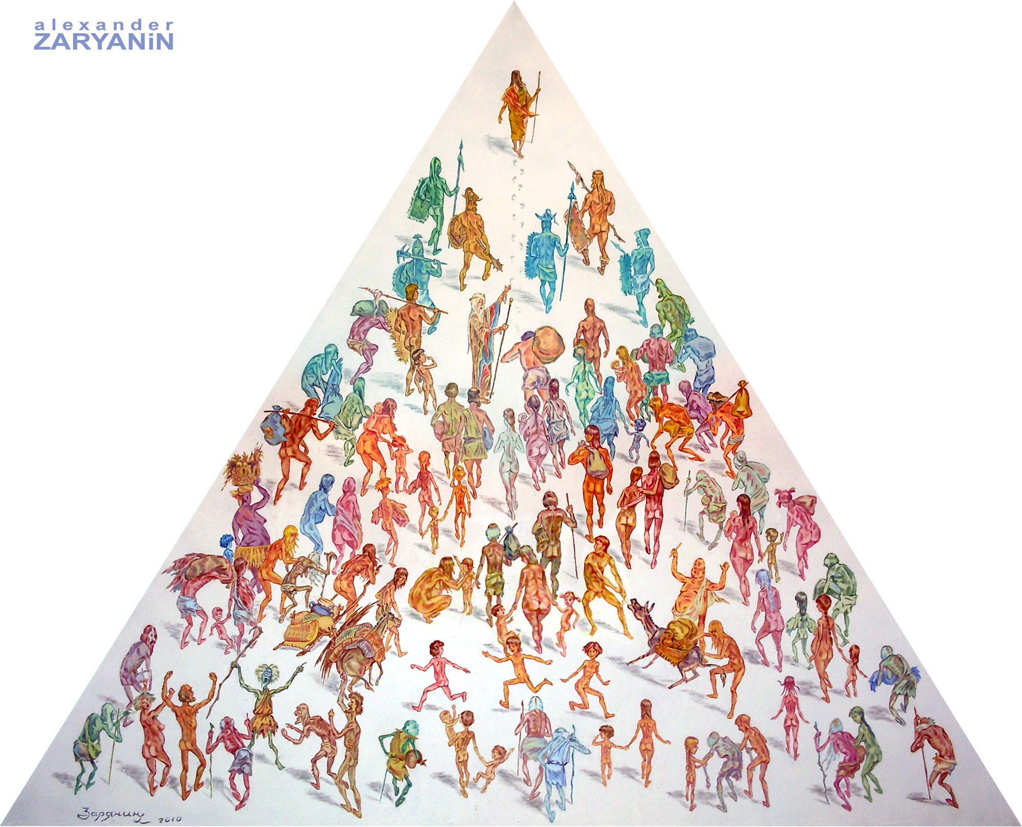 triangular painting: Messiah